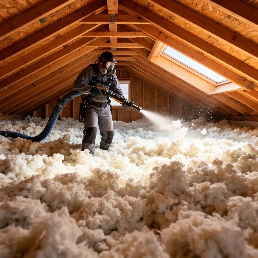 Professional attic insulation installation in California for improved home comfort.