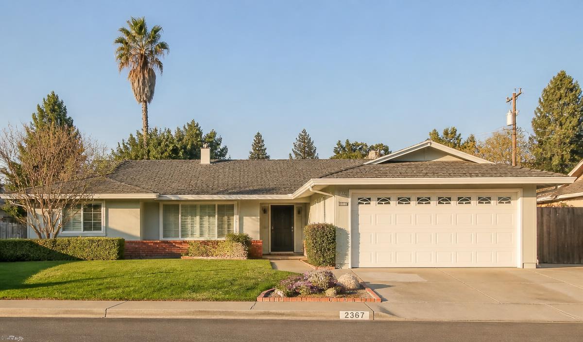 Single-story ranch-style home in Denair, California, where long dryer vent runs create a hidden fire risk.